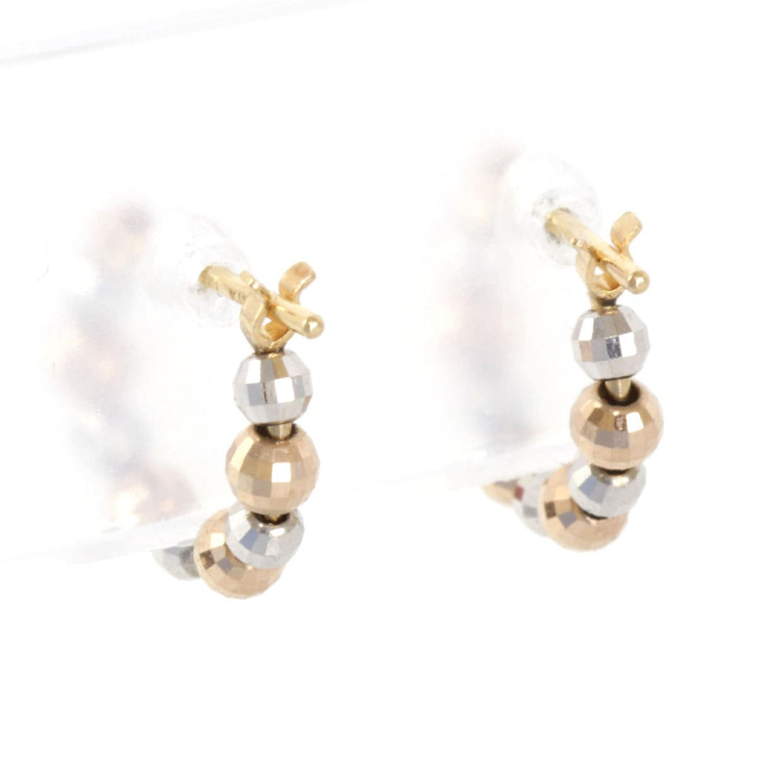 美品『USED』 K18/K14WG  
ピアス
 1.2g