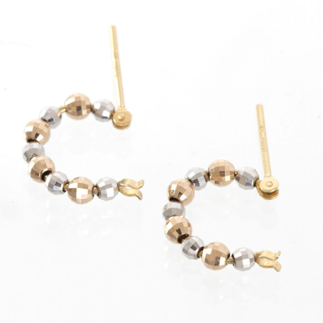 美品『USED』 K18/K14WG  
ピアス
 1.2g