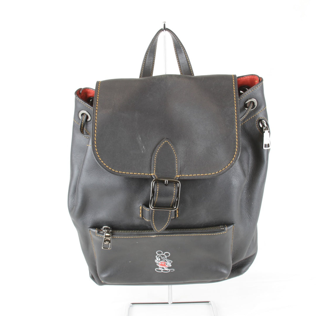 『USED』 
COACH コーチ 
 10115 リュック・デイパック 
レザー ブラック