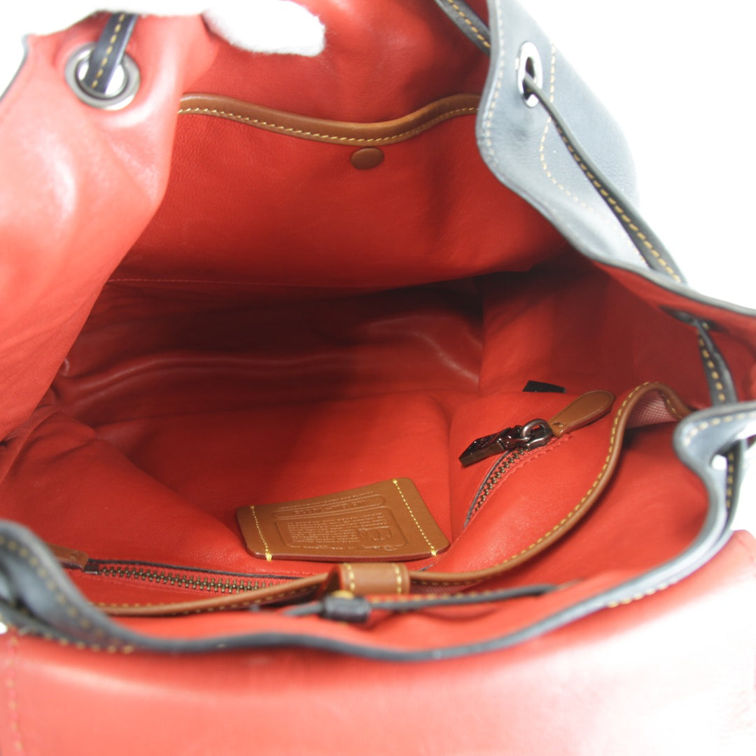 『USED』 
COACH コーチ 
 10115 リュック・デイパック 
レザー ブラック