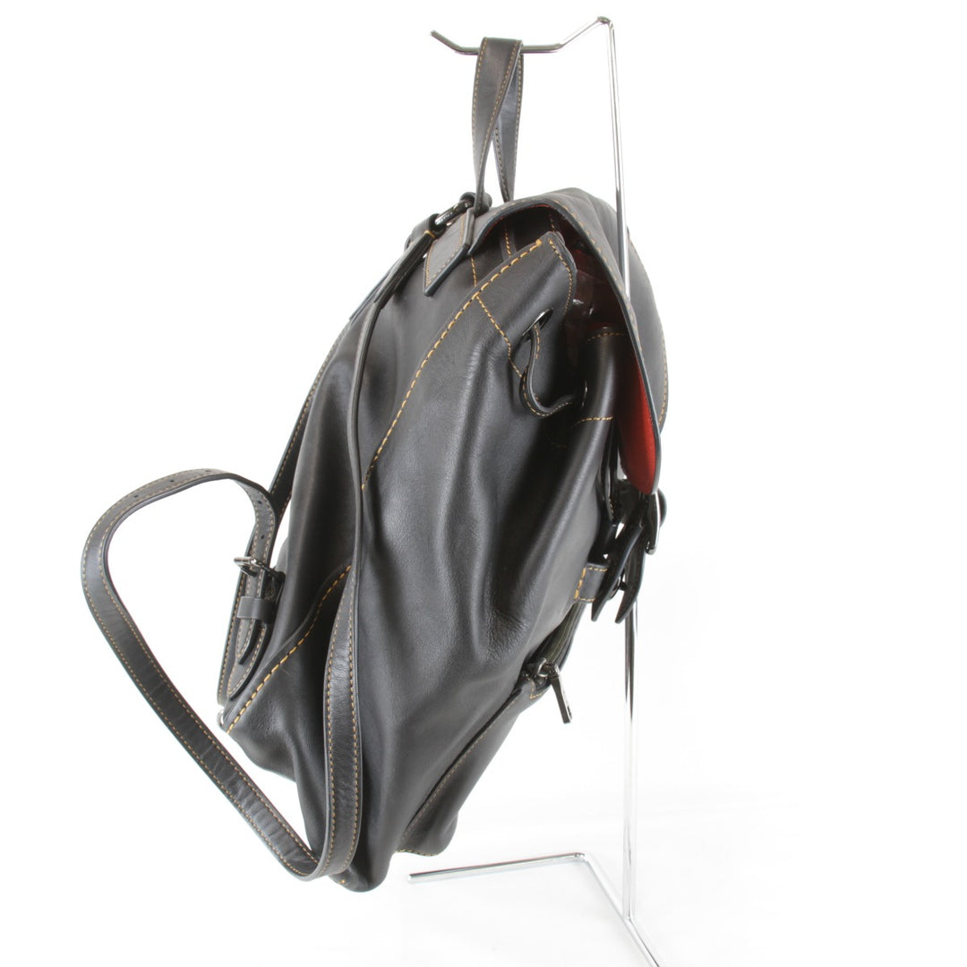 『USED』 
COACH コーチ 
 10115 リュック・デイパック 
レザー ブラック