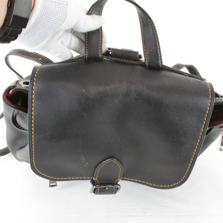 『USED』 
COACH コーチ 
 10115 リュック・デイパック 
レザー ブラック