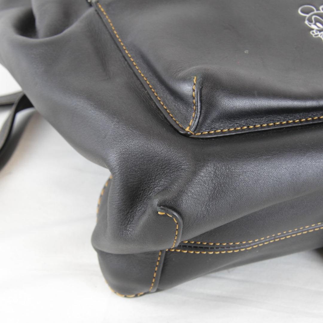 『USED』 
COACH コーチ 
 10115 リュック・デイパック 
レザー ブラック