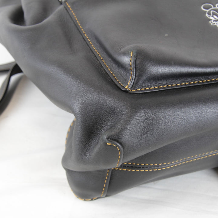 『USED』 
COACH コーチ 
 10115 リュック・デイパック 
レザー ブラック