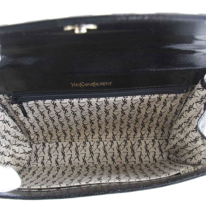 『USED』 
YVES SAINT LAURENT イヴ・サンローラン 
 クラッチバッグ 
 ブラック