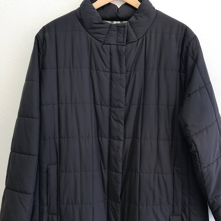 『USED』 
Burberrys バーバリーズ 
 中綿ダウンロングコート コート 
ナイロン /キュプラ ブラック系