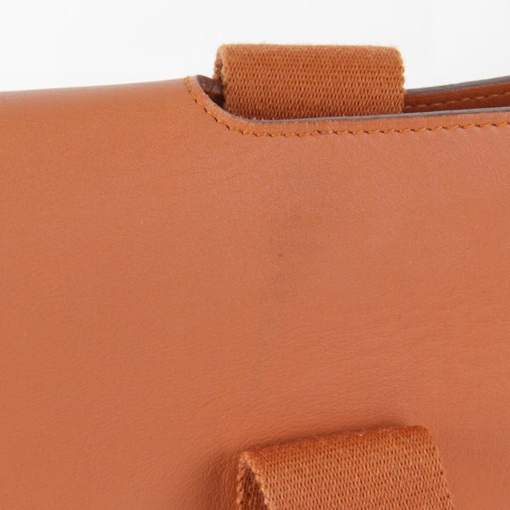 『USED』 
HERMES エルメス 
 ヴァルパライソGM ハンドバッグ 
キャンバス/レザー オレンジ