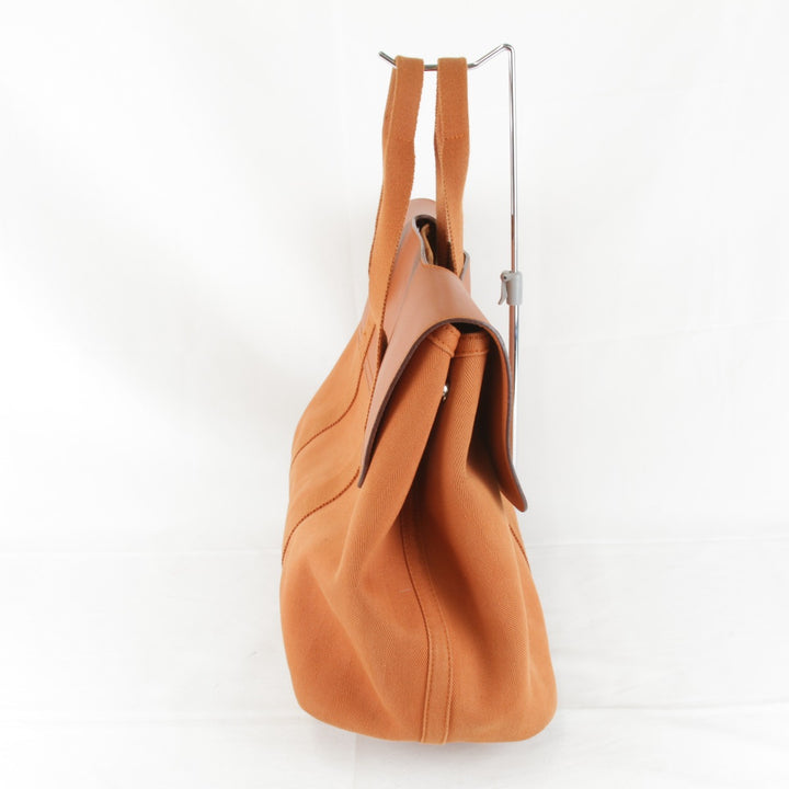 『USED』 
HERMES エルメス 
 ヴァルパライソGM ハンドバッグ 
キャンバス/レザー オレンジ