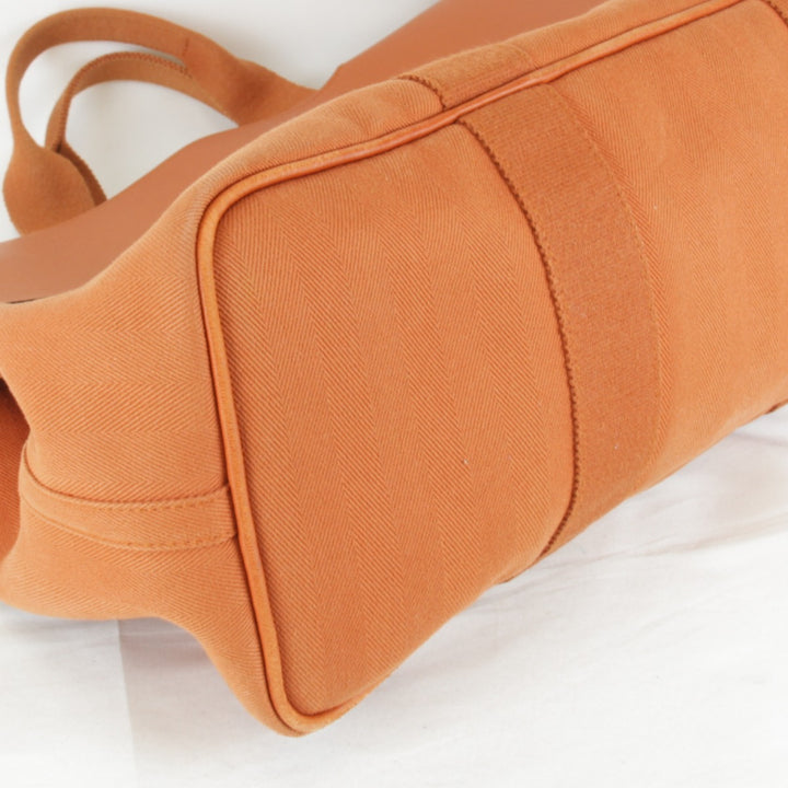 『USED』 
HERMES エルメス 
 ヴァルパライソGM ハンドバッグ 
キャンバス/レザー オレンジ