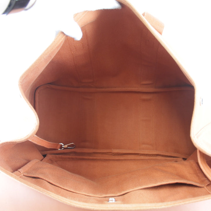『USED』 
HERMES エルメス 
 ヴァルパライソGM ハンドバッグ 
キャンバス/レザー オレンジ