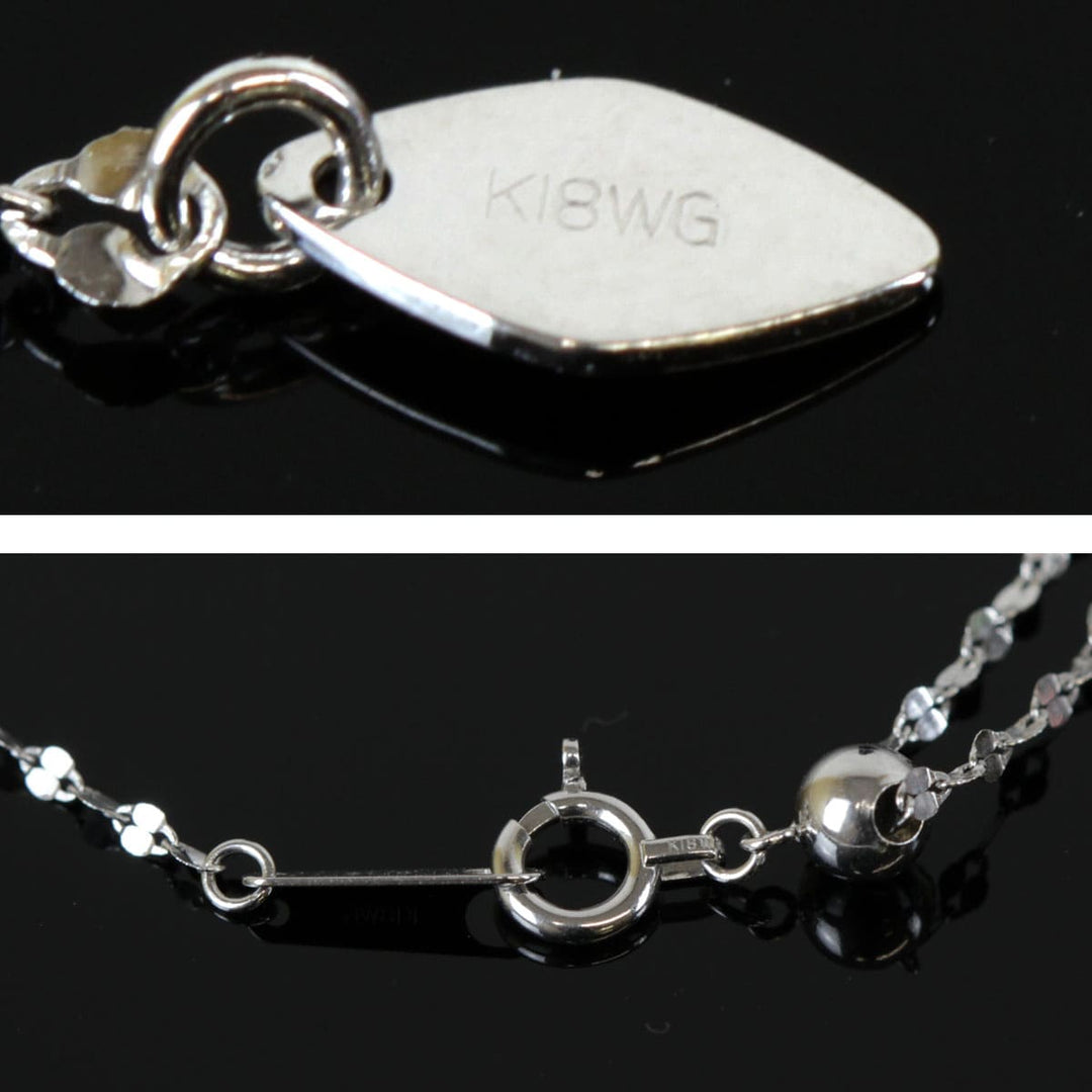 美品『USED』 K18WG 
ネックレス
 1.2g