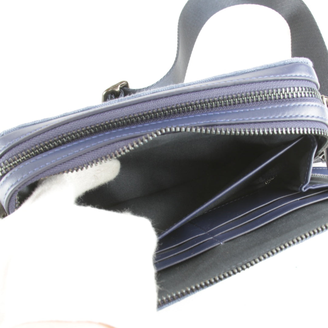 美品『USED』 
COACH コーチ 
 D2421-CU206 ショルダーバッグ 
キャンバス ブルー