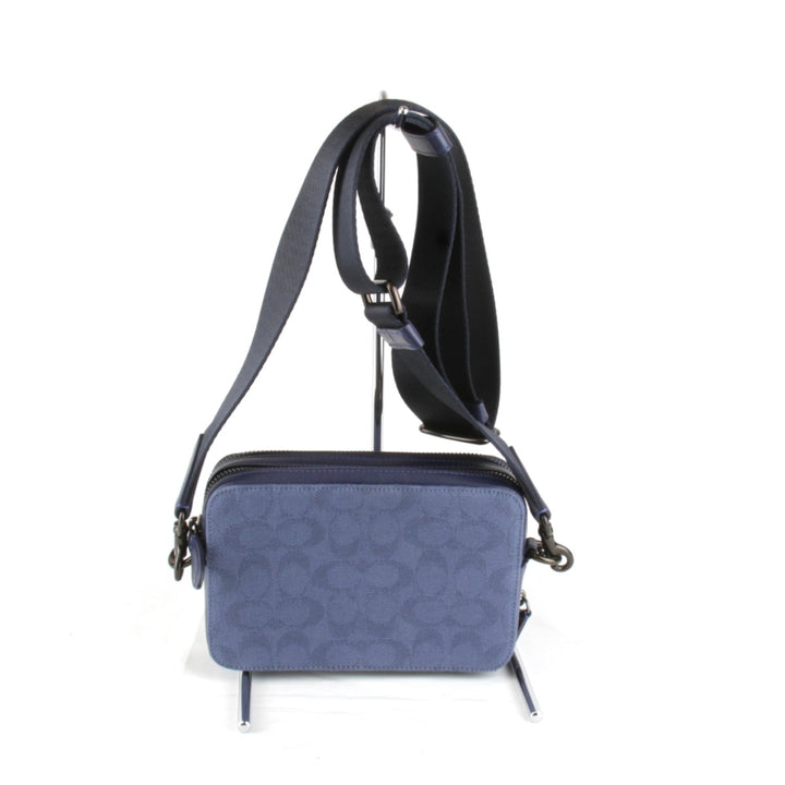 美品『USED』 
COACH コーチ 
 D2421-CU206 ショルダーバッグ 
キャンバス ブルー