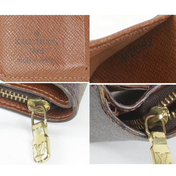 『USED』 
LOUIS VUITTON ルイ・ヴィトン 
 コンパクトジップ M61667 二つ折り財布 
モノグラムキャンバス モノグラム