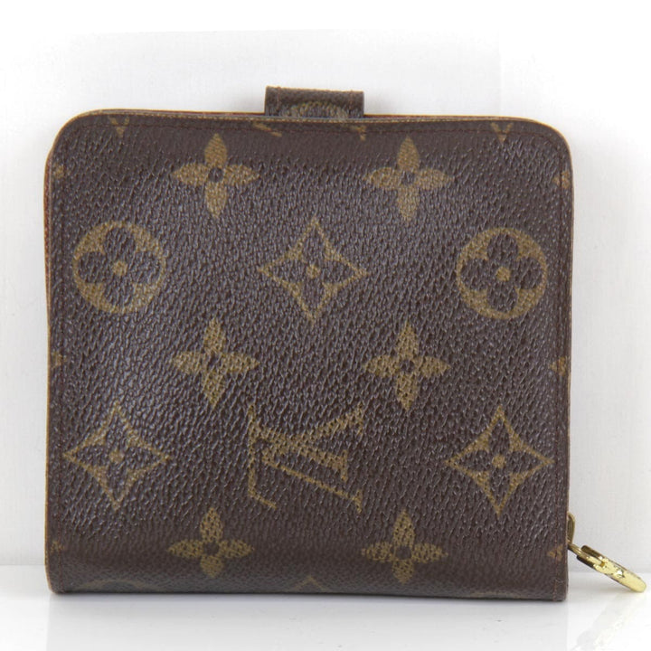『USED』 
LOUIS VUITTON ルイ・ヴィトン 
 コンパクトジップ M61667 二つ折り財布 
モノグラムキャンバス モノグラム