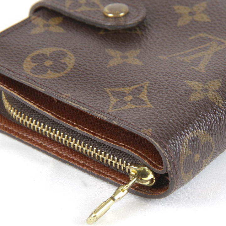 『USED』 
LOUIS VUITTON ルイ・ヴィトン 
 コンパクトジップ M61667 二つ折り財布 
モノグラムキャンバス モノグラム