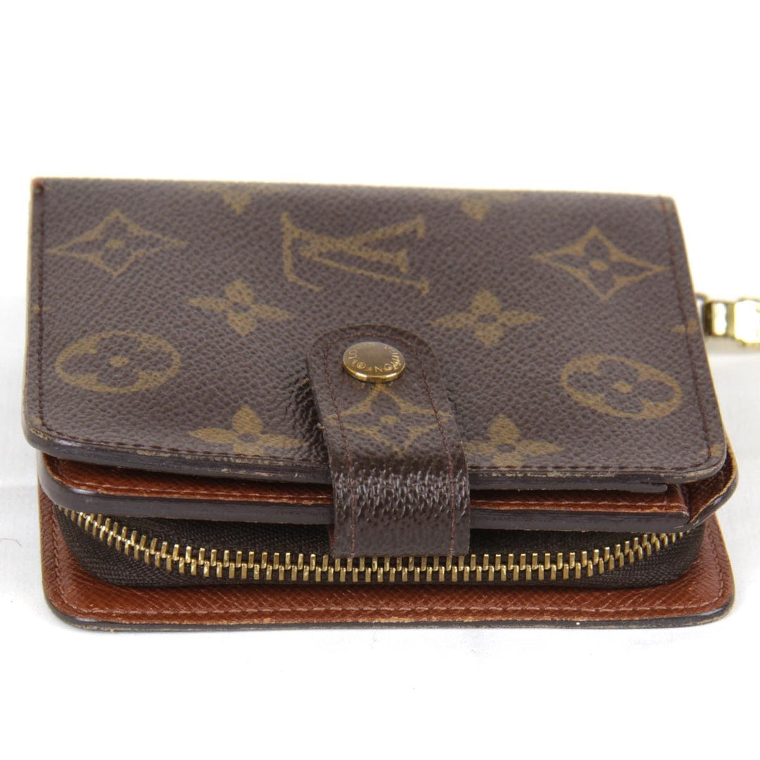 『USED』 
LOUIS VUITTON ルイ・ヴィトン 
 コンパクトジップ M61667 二つ折り財布 
モノグラムキャンバス モノグラム