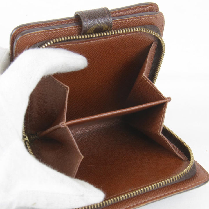『USED』 
LOUIS VUITTON ルイ・ヴィトン 
 コンパクトジップ M61667 二つ折り財布 
モノグラムキャンバス モノグラム