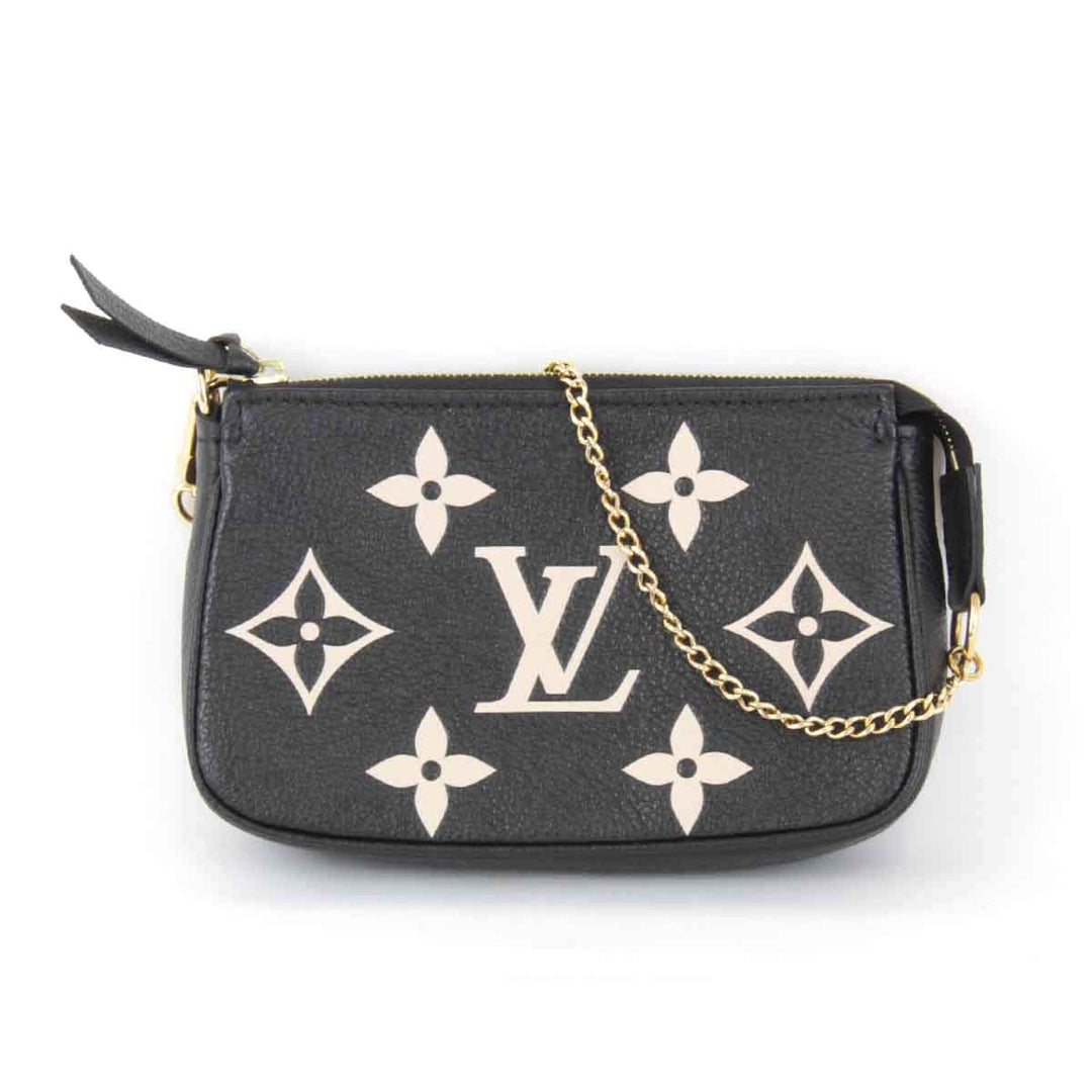 美品『USED』 
LOUIS VUITTON ルイ・ヴィトン 
 ミニポシェットアクセソワール M80732 アクセサリーポーチ 
レザー ブラック