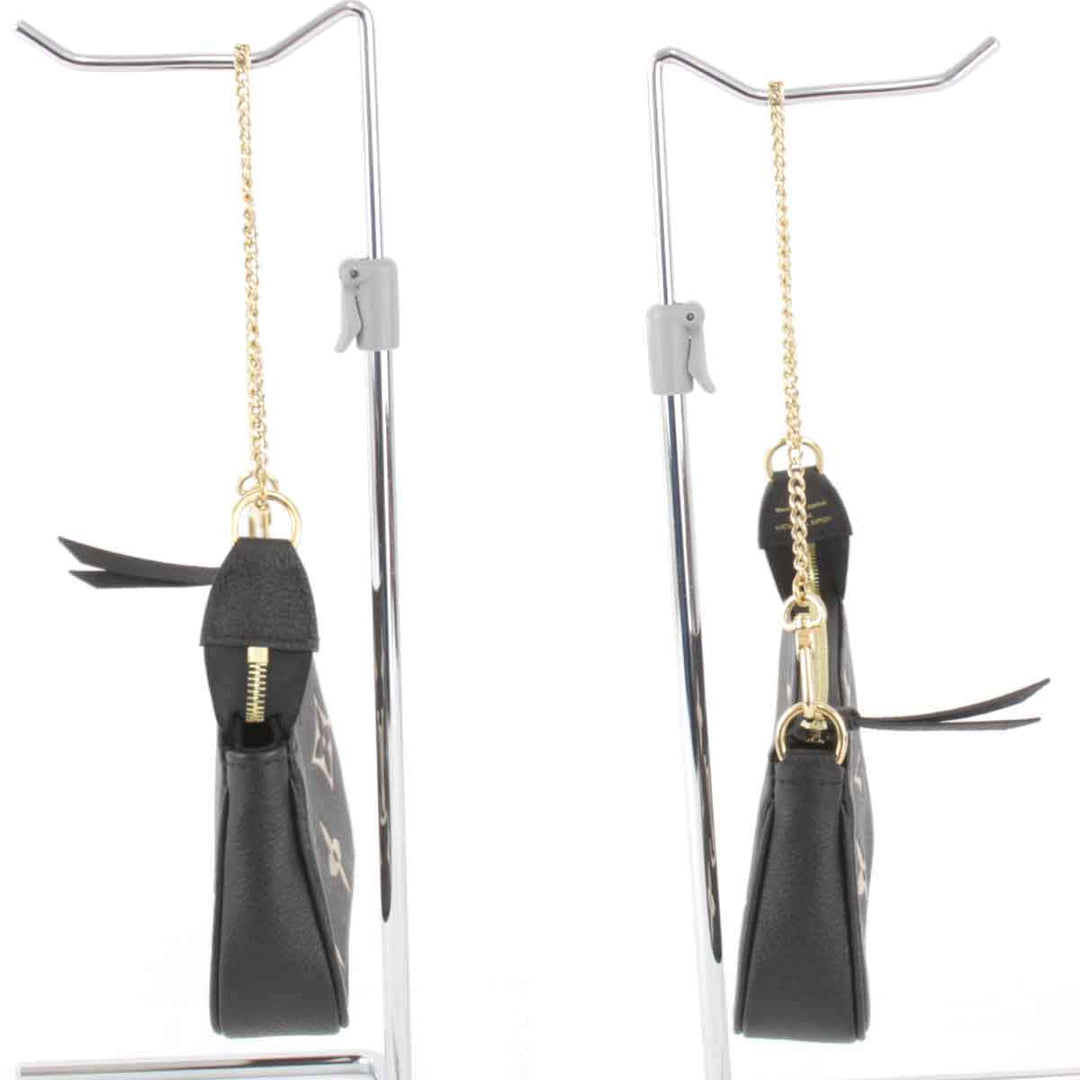 美品『USED』 
LOUIS VUITTON ルイ・ヴィトン 
 ミニポシェットアクセソワール M80732 アクセサリーポーチ 
レザー ブラック
