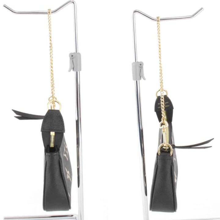 美品『USED』 
LOUIS VUITTON ルイ・ヴィトン 
 ミニポシェットアクセソワール M80732 アクセサリーポーチ 
レザー ブラック