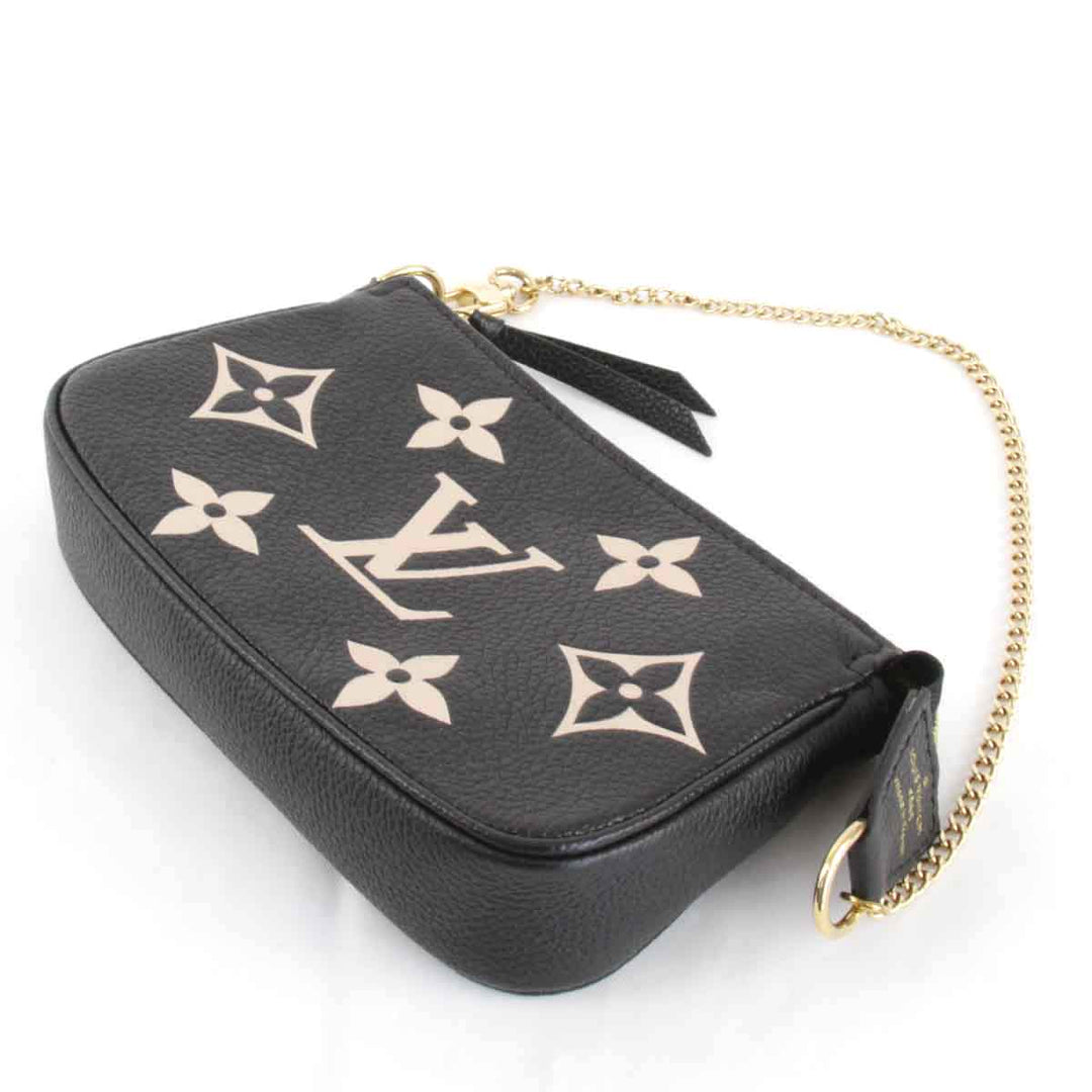 美品『USED』 
LOUIS VUITTON ルイ・ヴィトン 
 ミニポシェットアクセソワール M80732 アクセサリーポーチ 
レザー ブラック