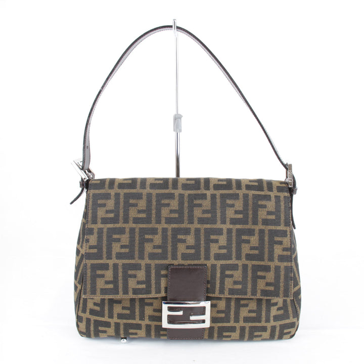 良品『USED』 
FENDI フェンディ 
 ショルダーバッグ 
キャンバス ブラウン