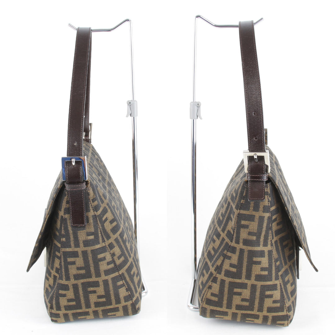 良品『USED』 
FENDI フェンディ 
 ショルダーバッグ 
キャンバス ブラウン