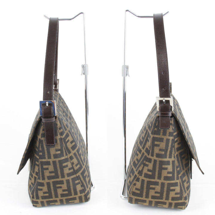 良品『USED』 
FENDI フェンディ 
 ショルダーバッグ 
キャンバス ブラウン