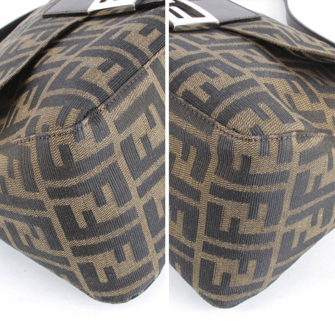 良品『USED』 
FENDI フェンディ 
 ショルダーバッグ 
キャンバス ブラウン