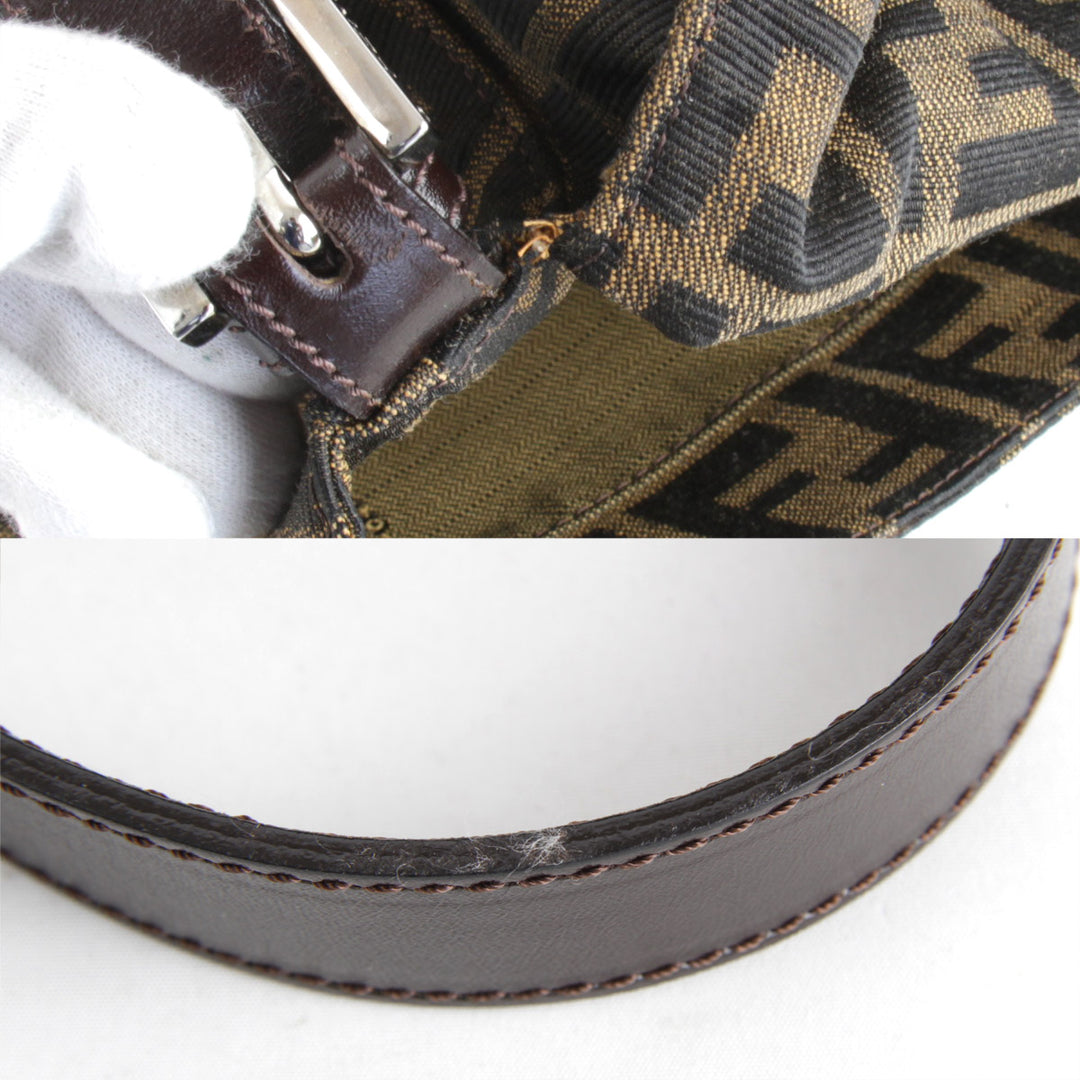 良品『USED』 
FENDI フェンディ 
 ショルダーバッグ 
キャンバス ブラウン
