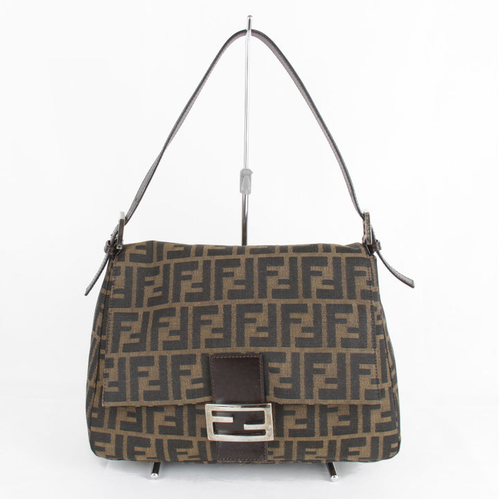 『USED』 
FENDI フェンディ 
 ショルダーバッグ 
キャンバス カーキ