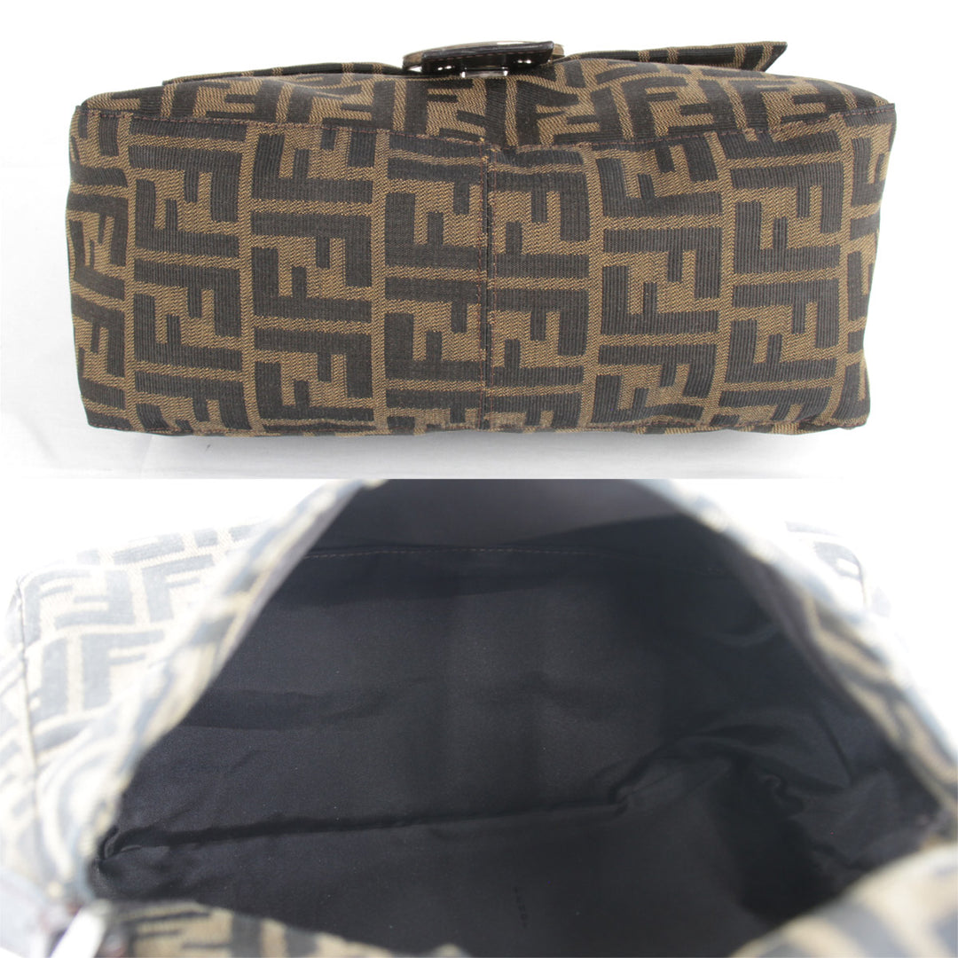 『USED』 
FENDI フェンディ 
 ショルダーバッグ 
キャンバス カーキ