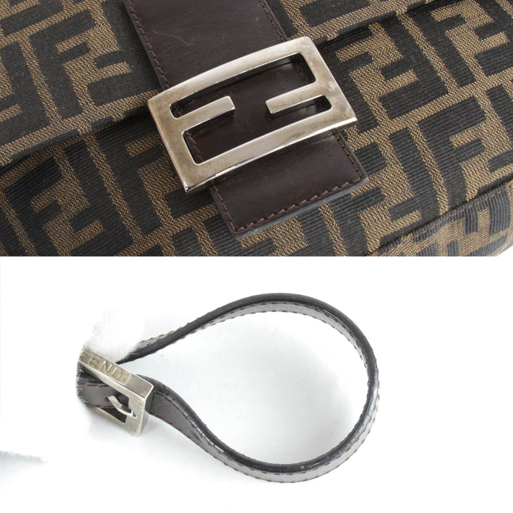 『USED』 
FENDI フェンディ 
 ショルダーバッグ 
キャンバス カーキ