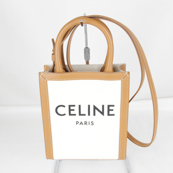 極美品『USED』 
CELINE セリーヌ 
 ショルダーバッグ 
キャンバス ホワイト