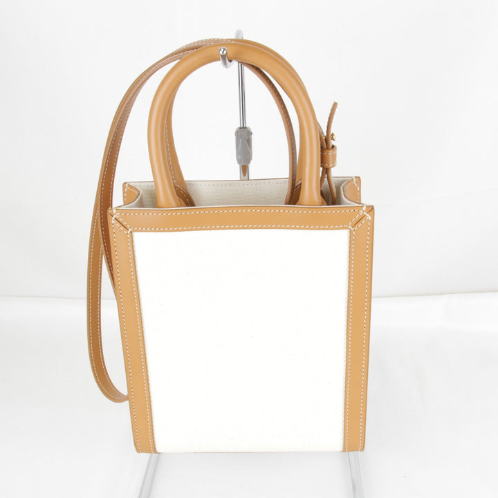 極美品『USED』 
CELINE セリーヌ 
 ショルダーバッグ 
キャンバス ホワイト