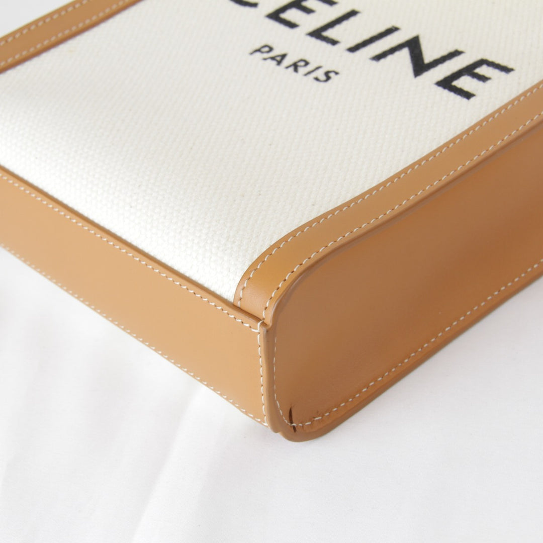極美品『USED』 
CELINE セリーヌ 
 ショルダーバッグ 
キャンバス ホワイト