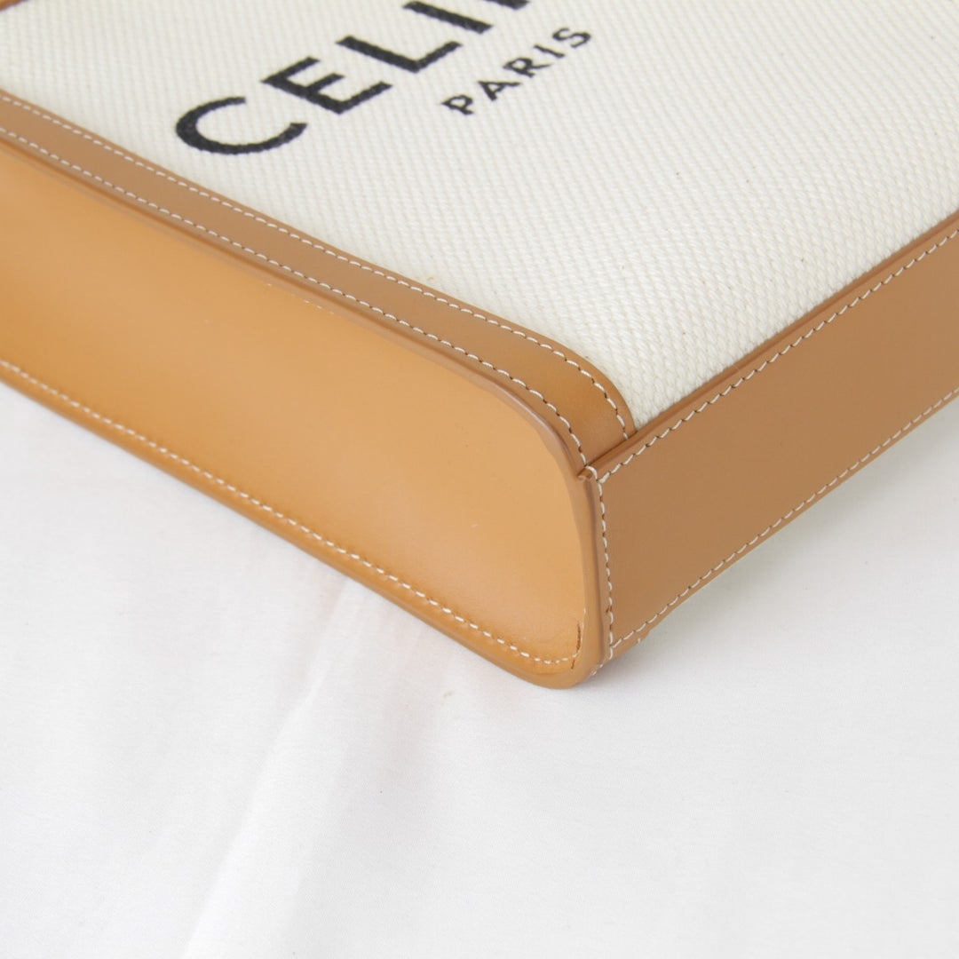 極美品『USED』 
CELINE セリーヌ 
 ショルダーバッグ 
キャンバス ホワイト