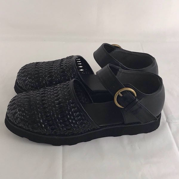 『USED』 
 
 antiqua Artichoke アンティカ アーティーチョーク メッシュサンダル Sサイズ サンダル 
合成皮革 ブラック
