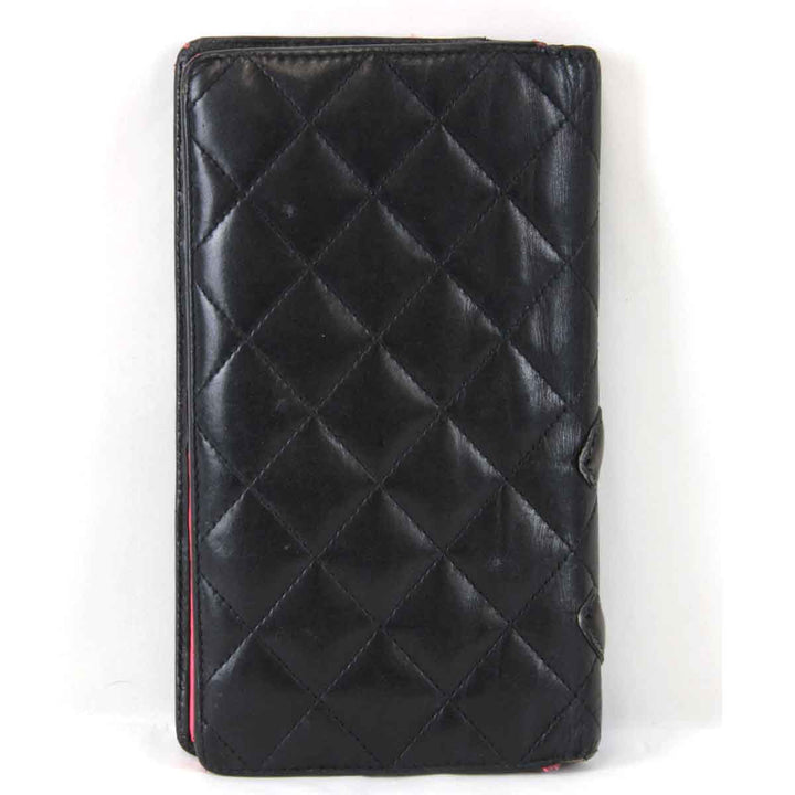 『USED』 
CHANEL シャネル 
 カンボンライン 長財布 
レザー ブラック