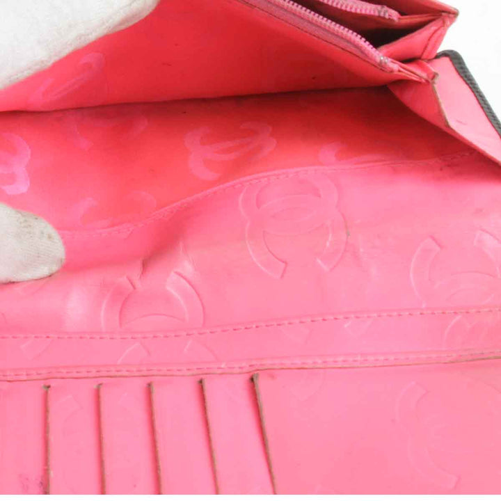 『USED』 
CHANEL シャネル 
 カンボンライン 長財布 
レザー ブラック