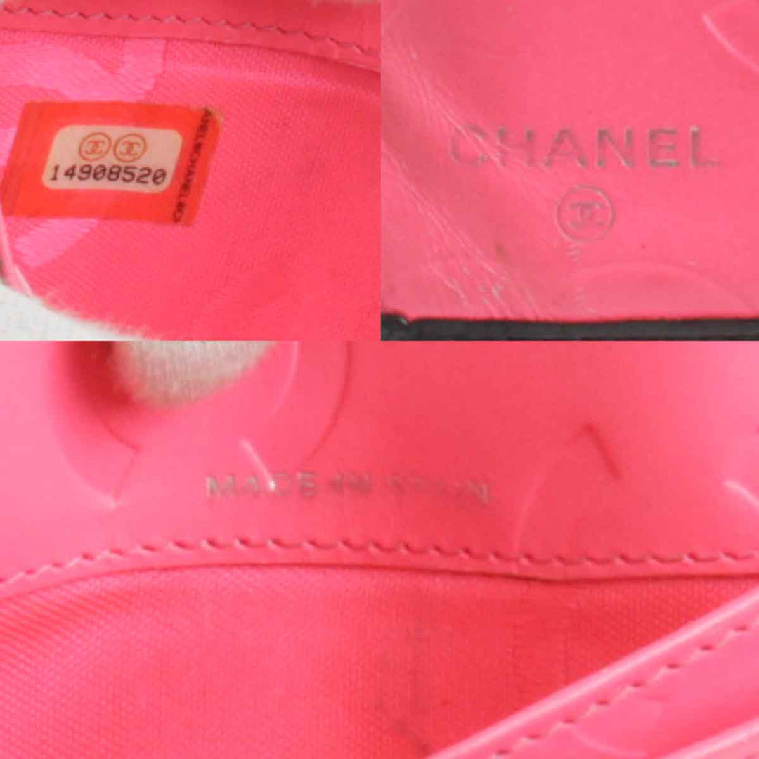 『USED』 
CHANEL シャネル 
 カンボンライン 長財布 
レザー ブラック
