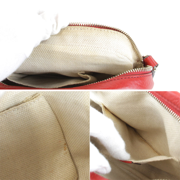 『USED』 
GUCCI グッチ 
 308364 498879 ショルダーバッグ 
レザー レッド