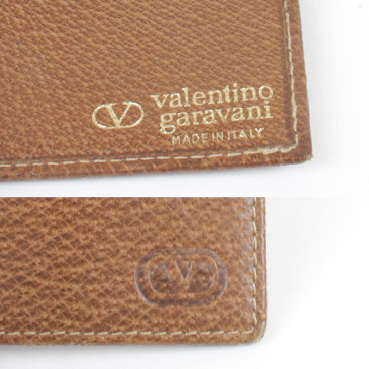 『USED』valentino garavani 
 
 札入れ 
レザー ブラウン