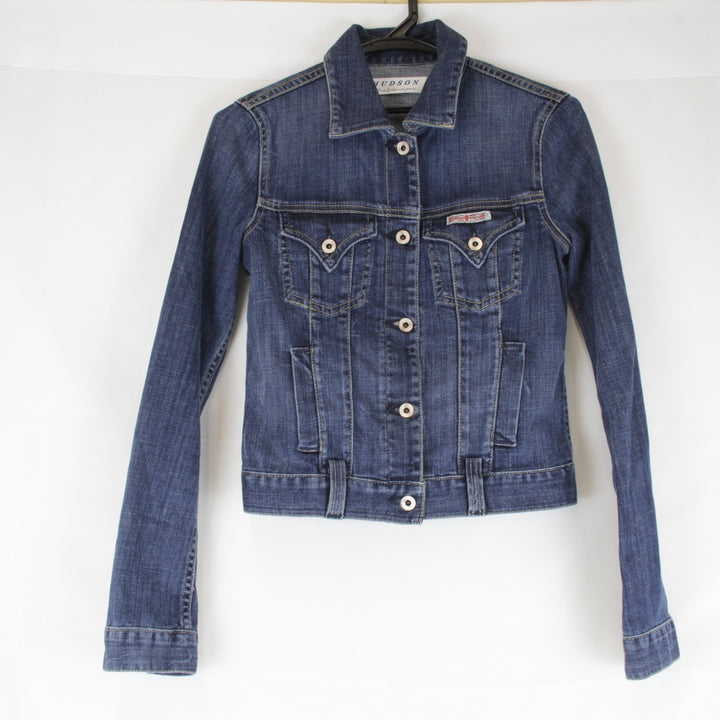 良品『USED』 
HUDSON ハドソン 
 デニムジャケット 
コットン/ポリエステル ブルー