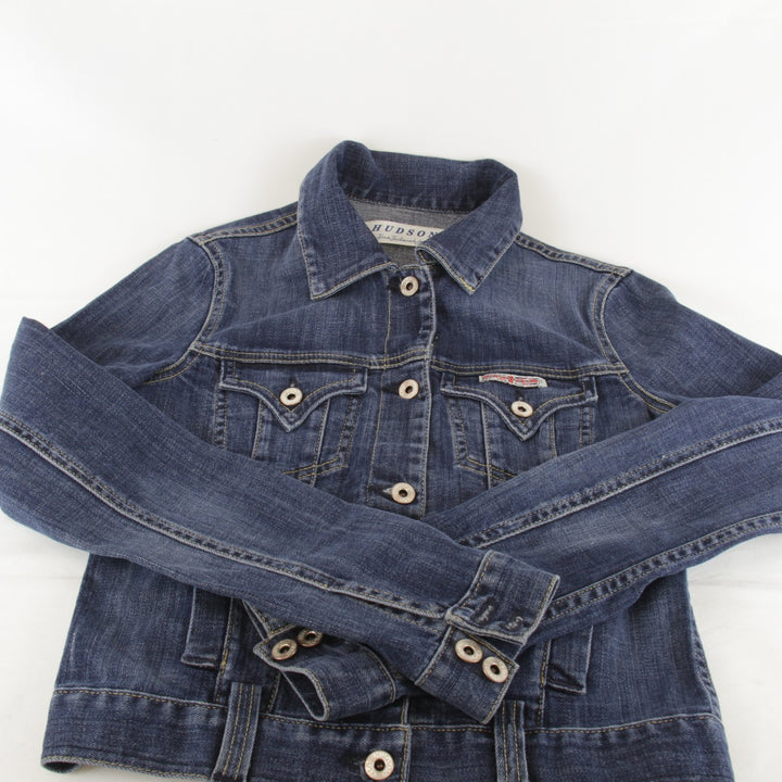 良品『USED』 
HUDSON ハドソン 
 デニムジャケット 
コットン/ポリエステル ブルー
