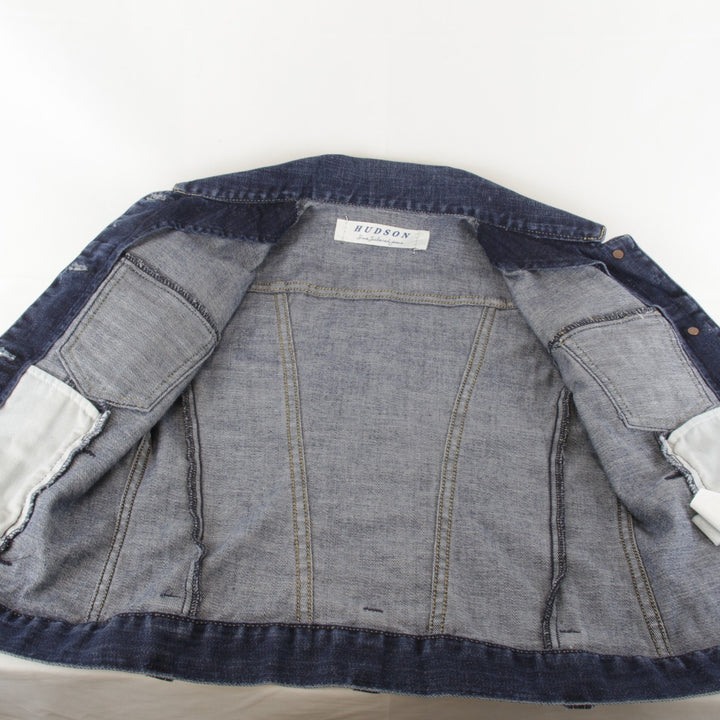 良品『USED』 
HUDSON ハドソン 
 デニムジャケット 
コットン/ポリエステル ブルー