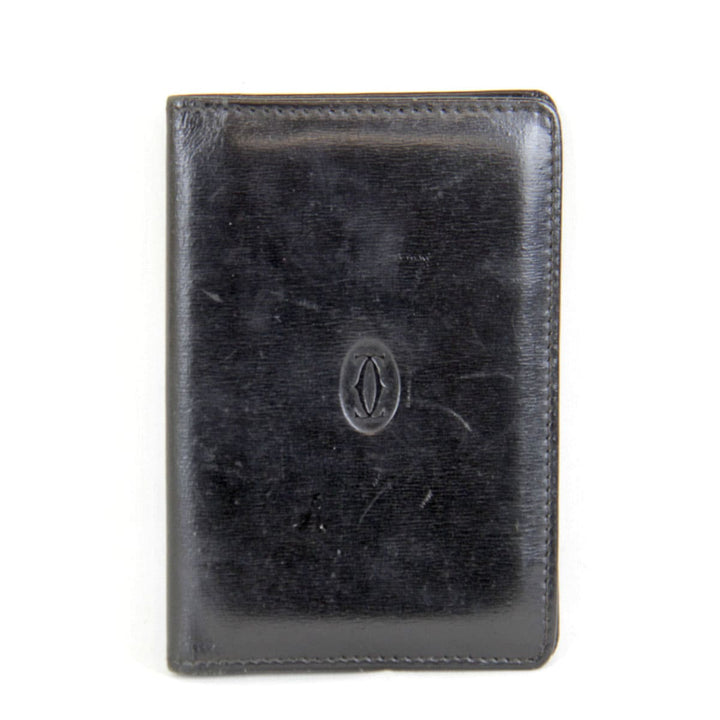 『USED』 
CARTIER カルティエ 
 カードケース 
レザー ブラック