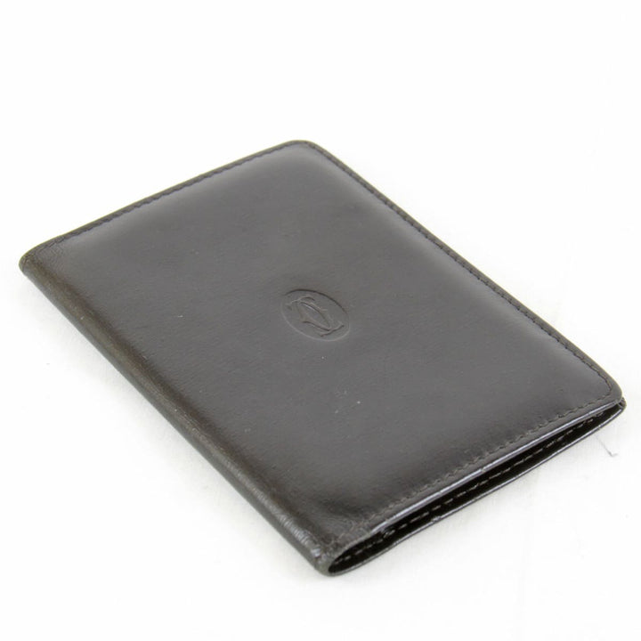 『USED』 
CARTIER カルティエ 
 カードケース 
レザー ブラック