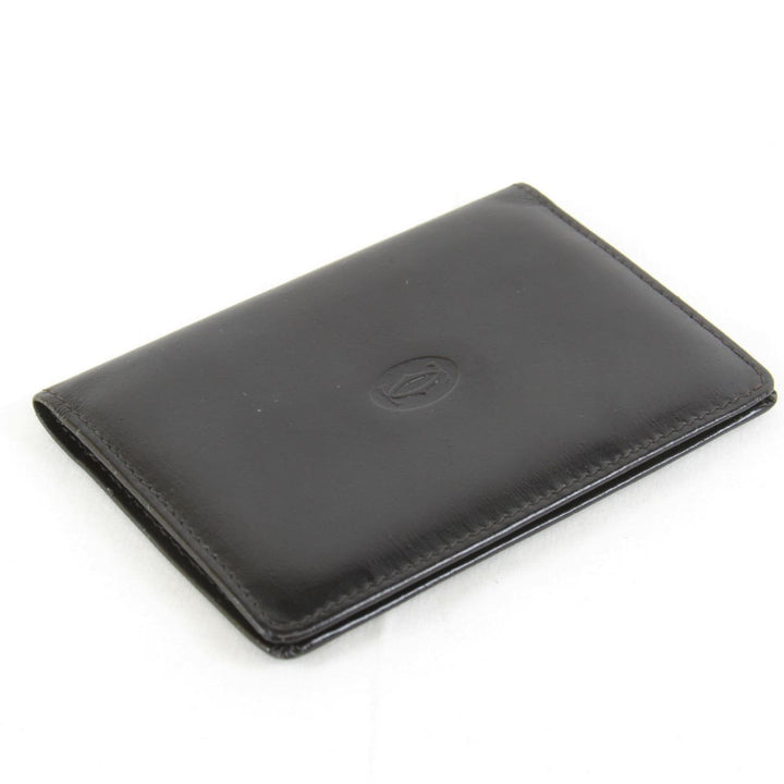 『USED』 
CARTIER カルティエ 
 カードケース 
レザー ブラック